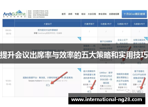 提升会议出席率与效率的五大策略和实用技巧